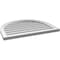 Ekena Millwork Round Top Surface Mount PVC Gable Vent w/ 2"W x 1-1/2"P Brickmould Frame, 30"W x 24"H GVPRT30X2402SN - alternate 3